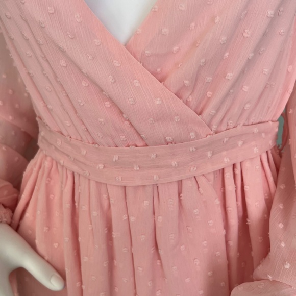 NWT Peach Love California Pink Fit & Flare Mini Dress S - Picture 4 of 12